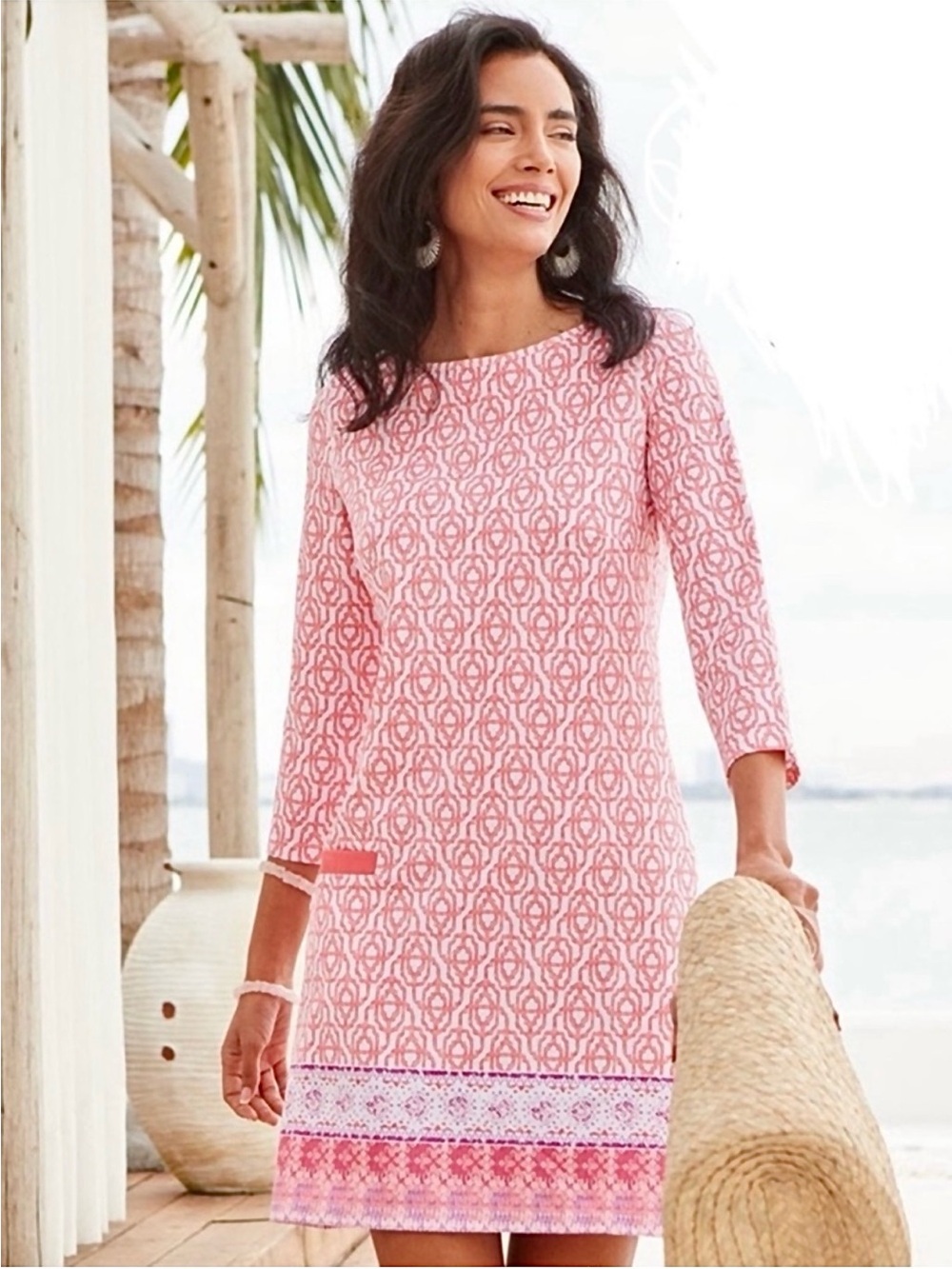 Cabana Life Women's Pink Swim Cover-Up & Athleisure UFP 50+ Dress Size XS NWOT